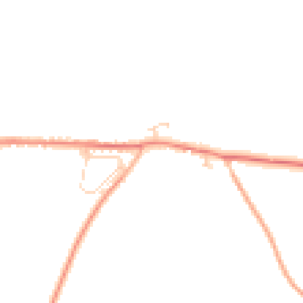 Daytime road noise heatmap for PE31 8FB