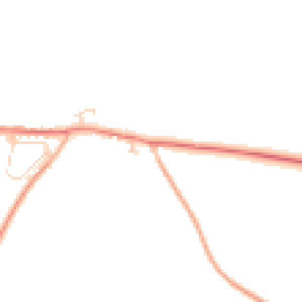 Daytime road noise heatmap for PE31 8FG
