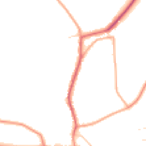 Daytime road noise heatmap for PE31 8LT