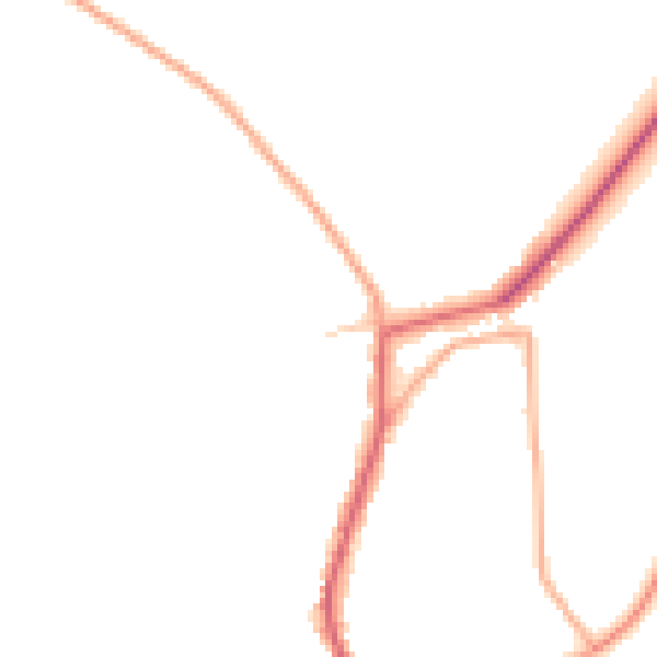 Daytime road noise heatmap for PE31 8QH
