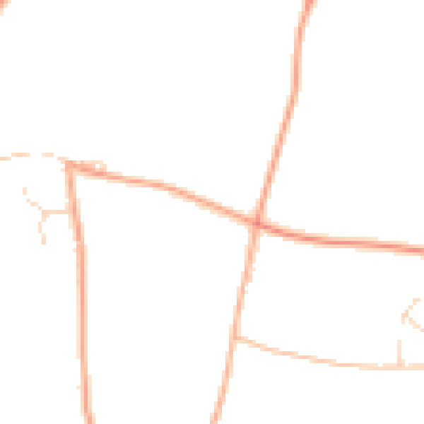 Daytime road noise heatmap for PE31 8RZ