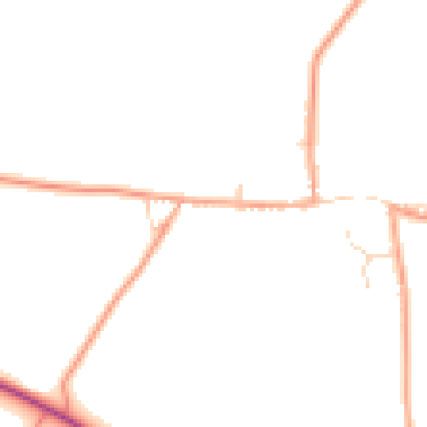 Daytime road noise heatmap for PE31 8TR