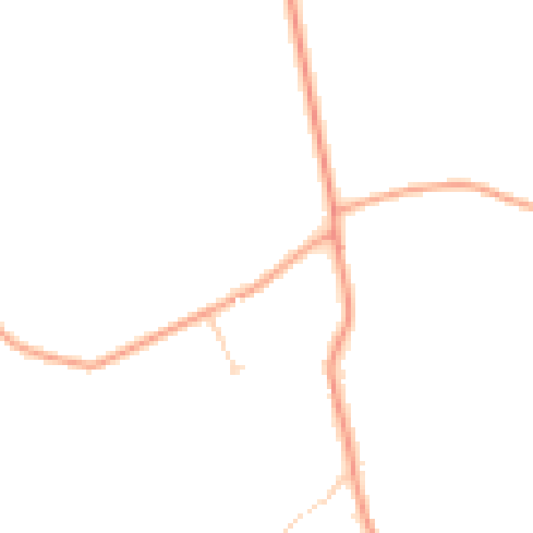 Daytime road noise heatmap for PE32 1AR