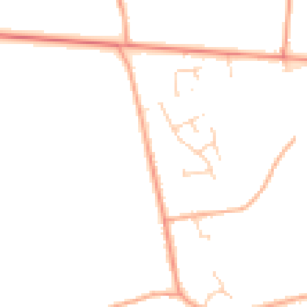 Daytime road noise heatmap for PE32 1BP