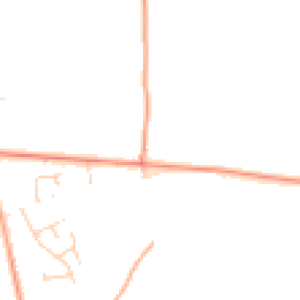 Daytime road noise heatmap for PE32 1FQ