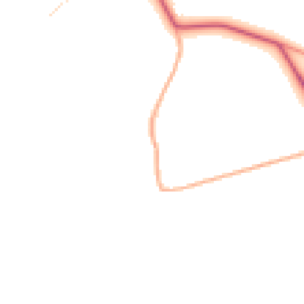 Daytime road noise heatmap for PE32 1PP