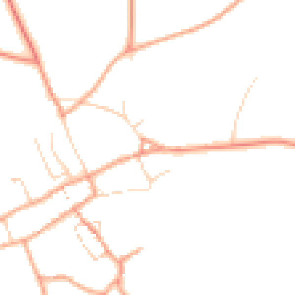 Daytime road noise heatmap for PE32 2AX