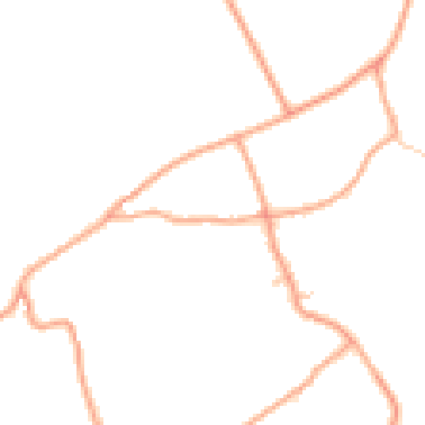 Daytime road noise heatmap for PE32 2NG