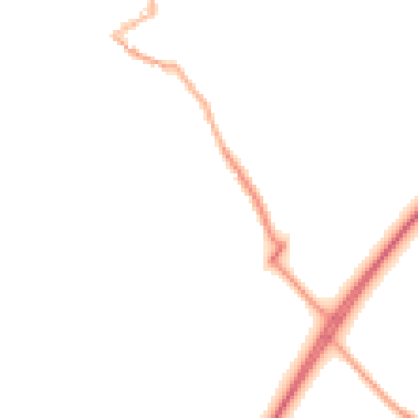 Night-time road noise heatmap for PE6 0BD