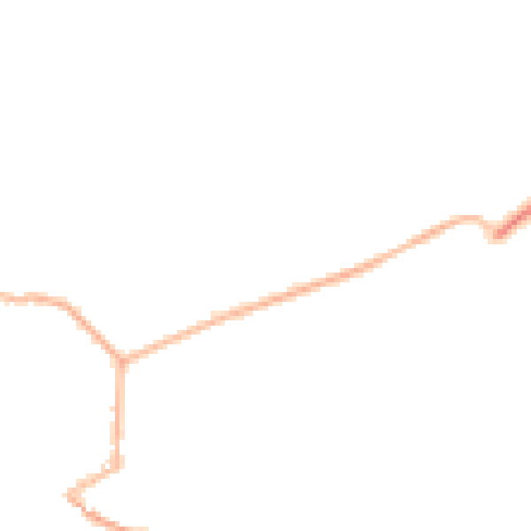 Night-time road noise heatmap for PE6 0DL