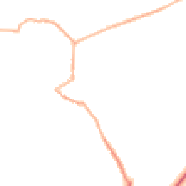 Night-time road noise heatmap for PE6 0EH