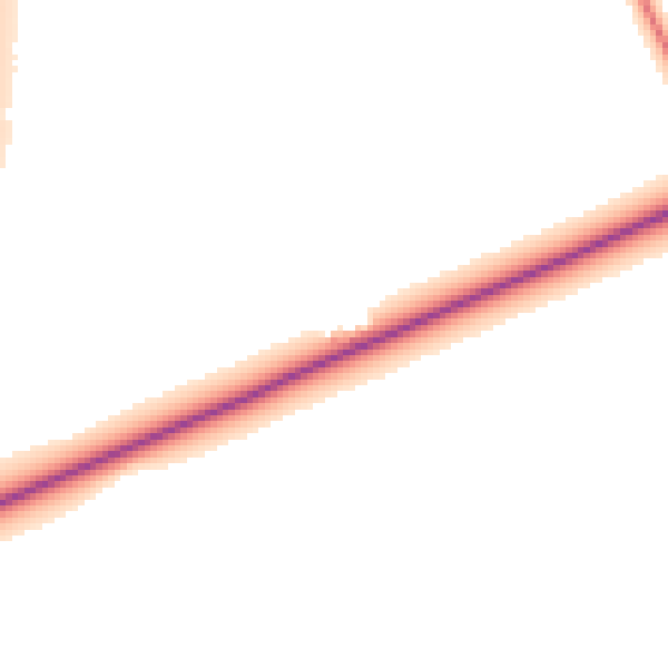 Daytime road noise heatmap for PE6 0NB