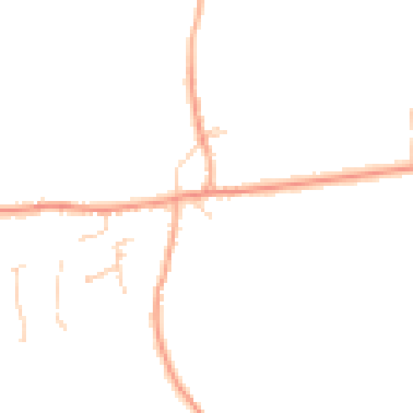 Daytime road noise heatmap for PE6 7DN