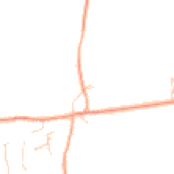 Daytime road noise heatmap for PE6 7DS