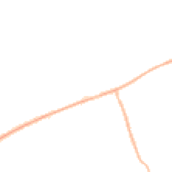 Night-time road noise heatmap for PE6 8GP