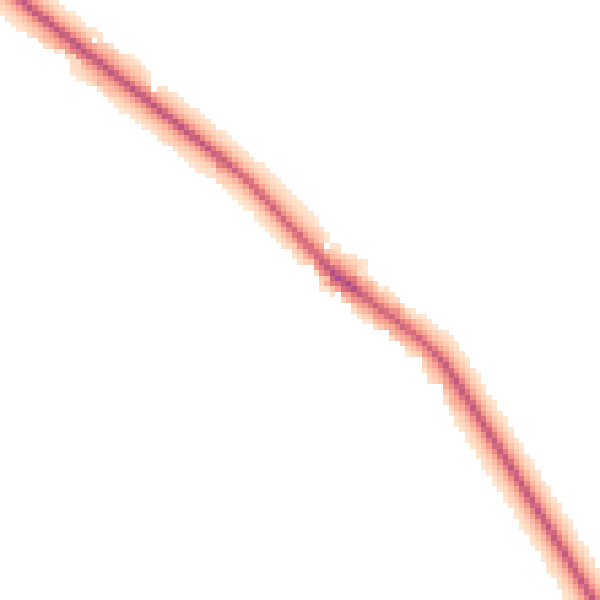 Night-time road noise heatmap for PE6 9LS