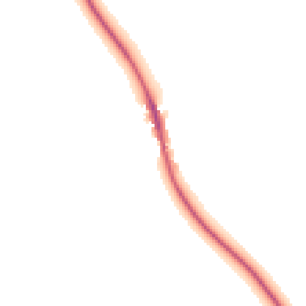 Night-time road noise heatmap for PE6 9QT