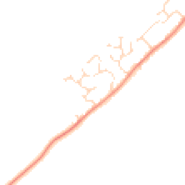 Daytime road noise heatmap for PE6 9RH
