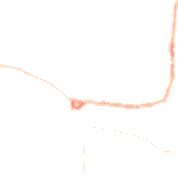 Night-time road noise heatmap for PE8 4AH