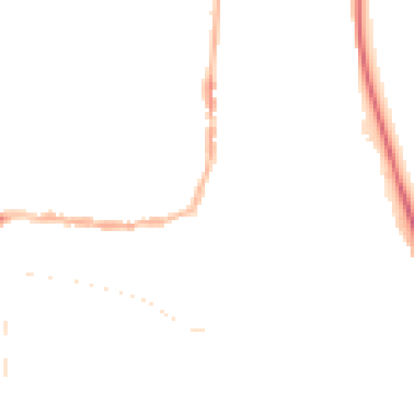 Night-time road noise heatmap for PE8 4AJ
