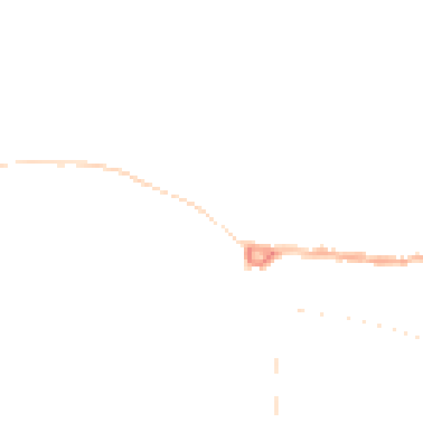 Night-time road noise heatmap for PE8 4AN
