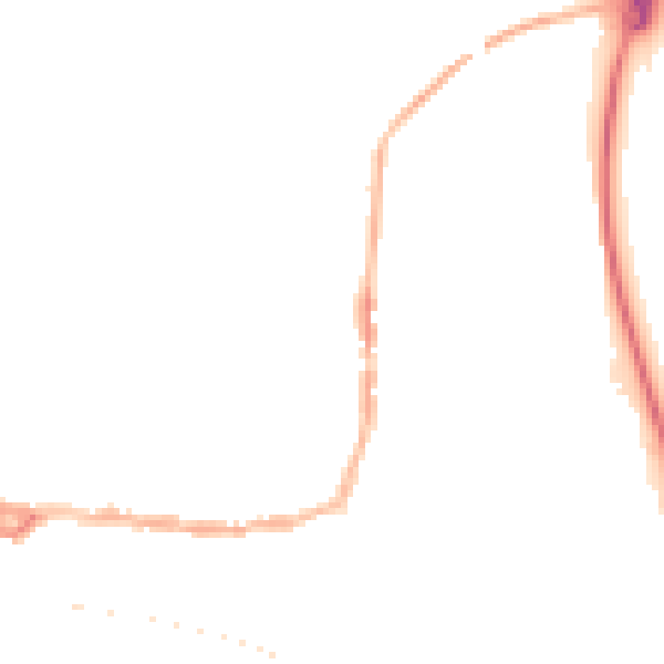 Night-time road noise heatmap for PE8 4AT
