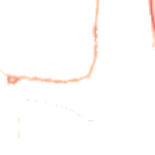 Night-time road noise heatmap for PE8 4BA