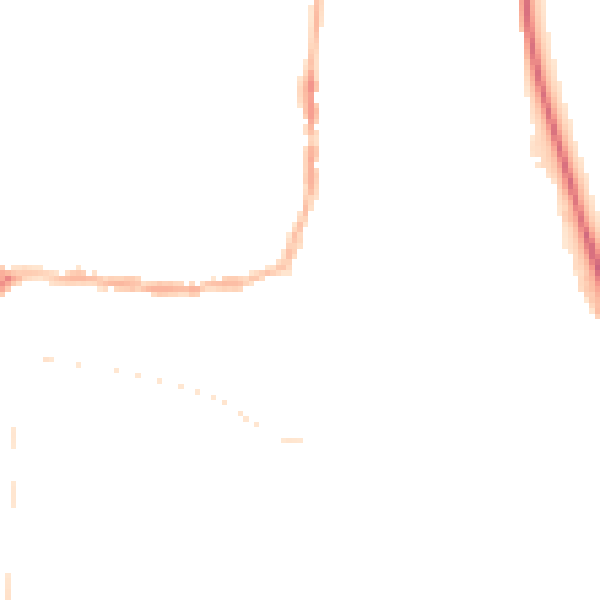 Night-time road noise heatmap for PE8 4BG