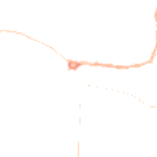 Night-time road noise heatmap for PE8 4BW
