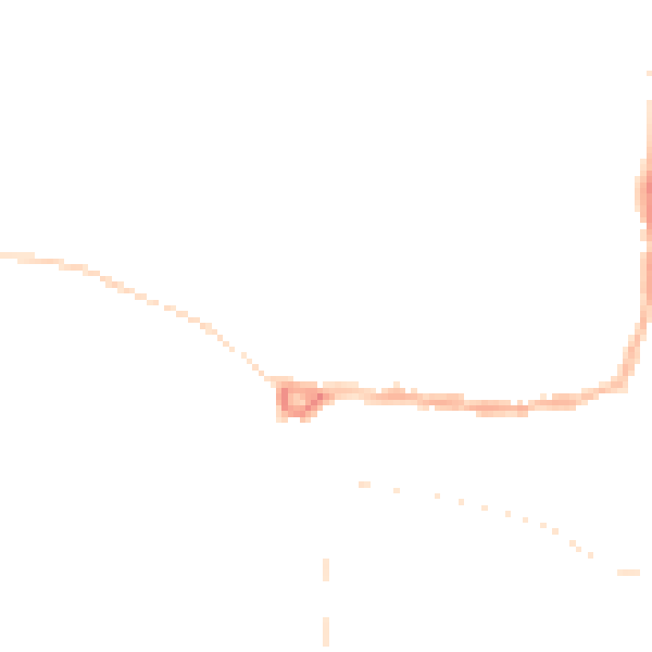 Night-time road noise heatmap for PE8 4DG