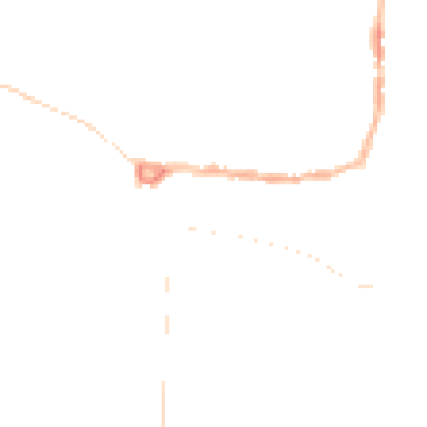 Night-time road noise heatmap for PE8 4DJ