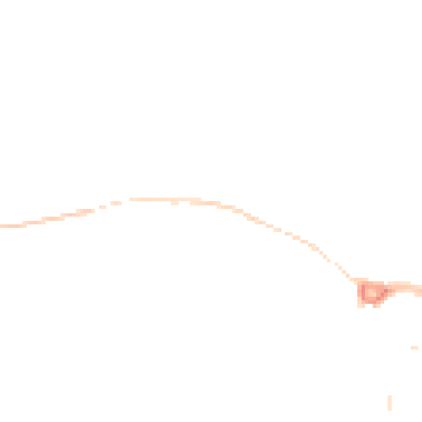 Night-time road noise heatmap for PE8 4DL
