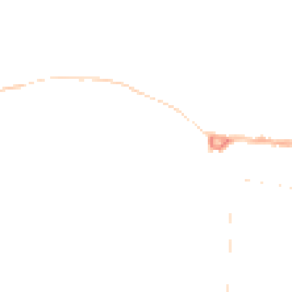 Night-time road noise heatmap for PE8 4DQ