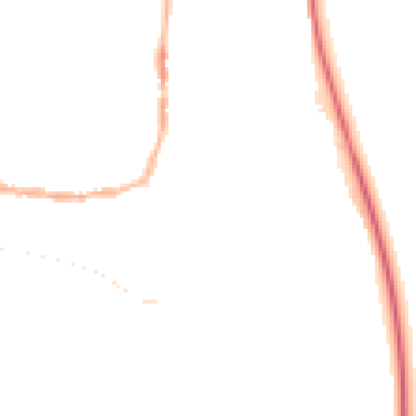 Night-time road noise heatmap for PE8 4DR