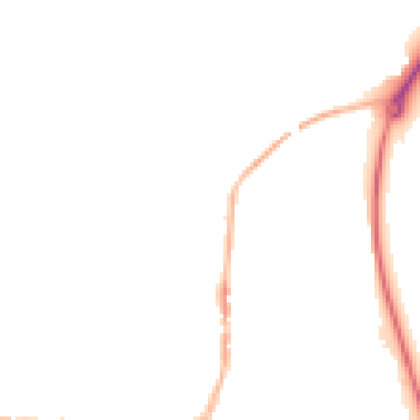 Night-time road noise heatmap for PE8 4DT