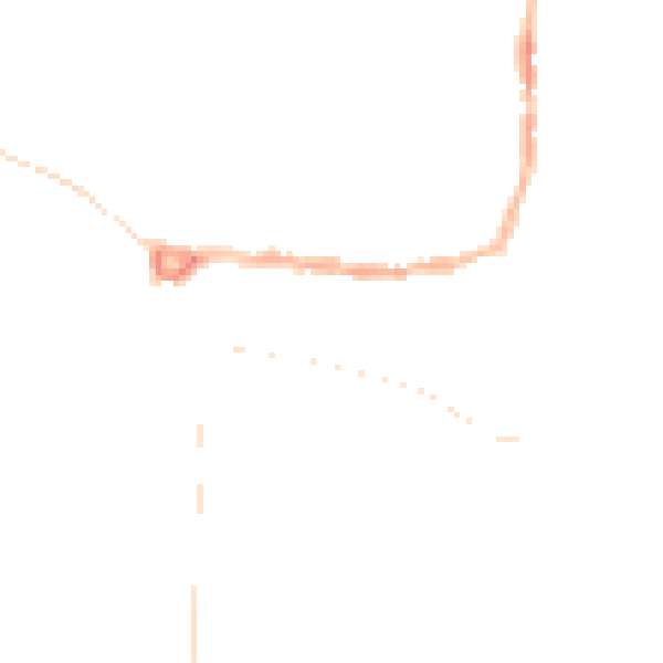 Night-time road noise heatmap for PE8 4DU