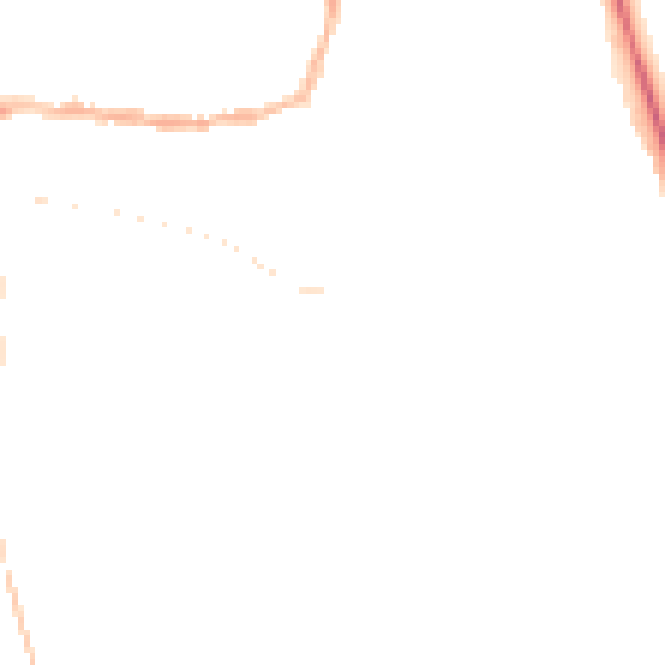 Night-time road noise heatmap for PE8 4DW