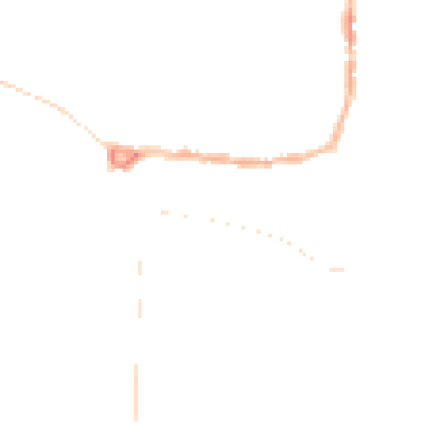 Night-time road noise heatmap for PE8 4DZ
