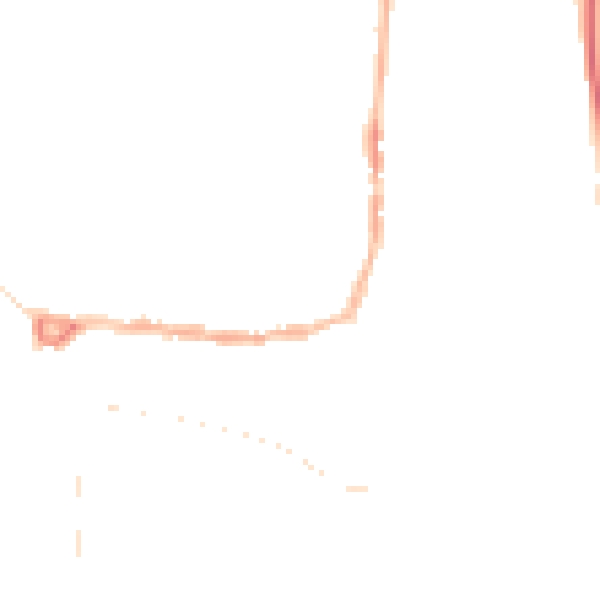 Night-time road noise heatmap for PE8 4EE