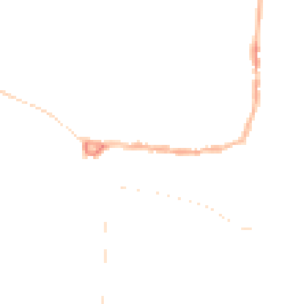 Night-time road noise heatmap for PE8 4EF