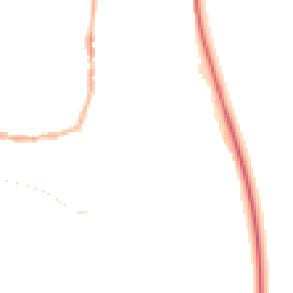 Night-time road noise heatmap for PE8 4FH