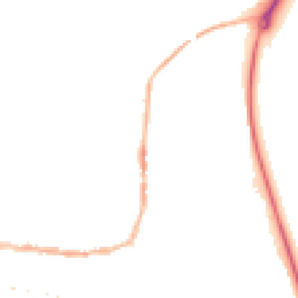 Night-time road noise heatmap for PE8 4NH