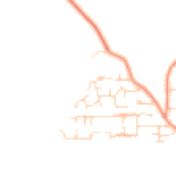 Daytime road noise heatmap for PE8 4QQ