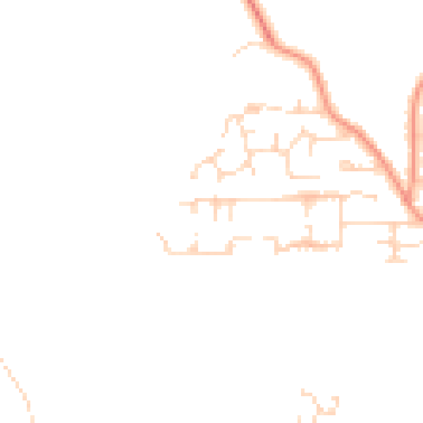 Daytime road noise heatmap for PE8 4QW
