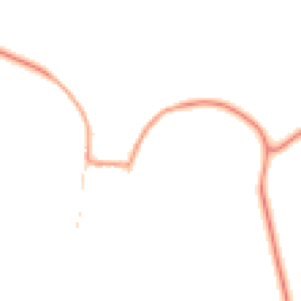 Daytime road noise heatmap for PE8 5DN