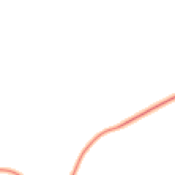 Daytime road noise heatmap for PE8 5DW