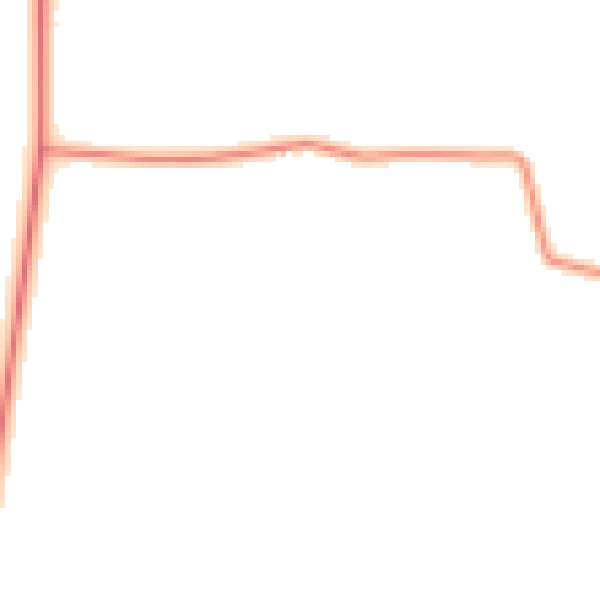 Daytime road noise heatmap for PE8 5JB