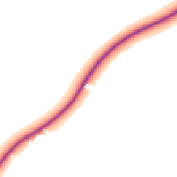 Night-time road noise heatmap for PE8 5JY