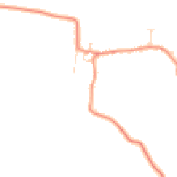 Daytime road noise heatmap for PE8 5LS