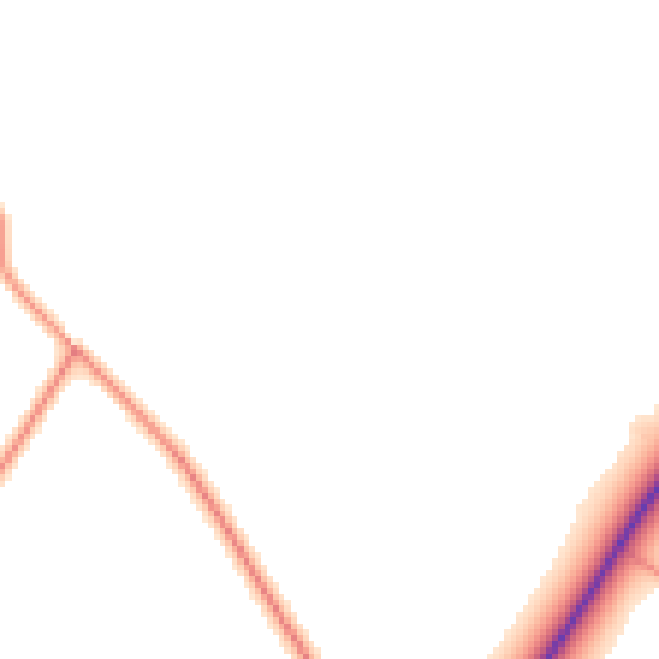 Daytime road noise heatmap for PE8 5SG